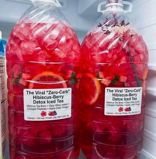 Hibiscus Berry Detox Iced Tea