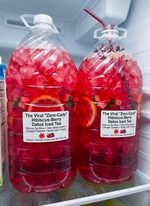 Hibiscus Berry Detox Iced Tea